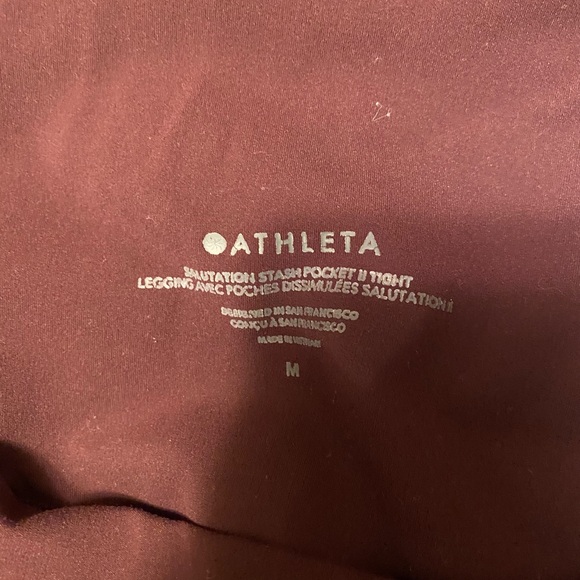 Athleta Salutation Stash Pocket  W-Med - Picture 3 of 6